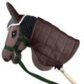 Zestaw Skippi - Hobby Horse Gniady - Derka szary i brąz - Kantar c-zielony