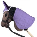 Zestaw Skippi - Hobby Horse Gniady - Derka i nauszniki - wrzos i śliwka