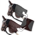 Zestaw Skippi - Hobby Horse Gniady - Derka i nauszniki - szary i brąz