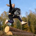 Zestaw Skippi - Hobby Horse Szary i dodatkowy Kantar - błękitny