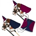Zestaw Skippi - Hobby Horse Gniado - srokaty - Derka fuksja i granat