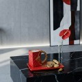 Kubek Torebka z talerzykiem i łyżeczką serce