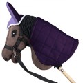 Zestaw Skippi - Hobby Horse Gniady - Derka i nauszniki - wrzos i śliwka