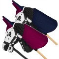 Zestaw Skippi - Hobby Horse Karo - srokaty - Derka fuksja i granat