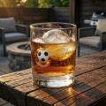 Zestaw Kibica - szklanka do whisky z piłką i forma do lodu piłki
