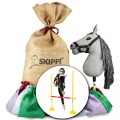 Worek prezentowy Hobby Horse Skippi z koniem szarym i przeszkodą